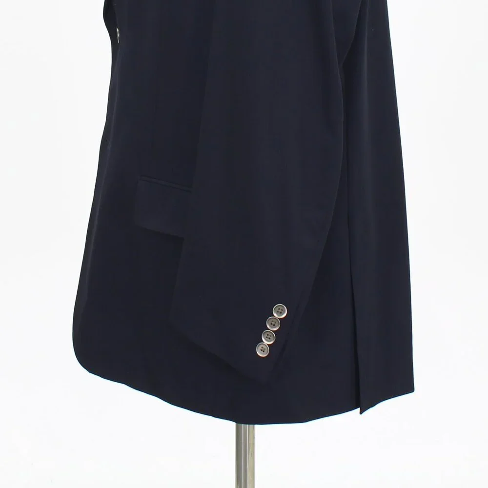 Calvin Klein 48R Navy Solid 2-Button Sport Coat Blazer Jacket T805